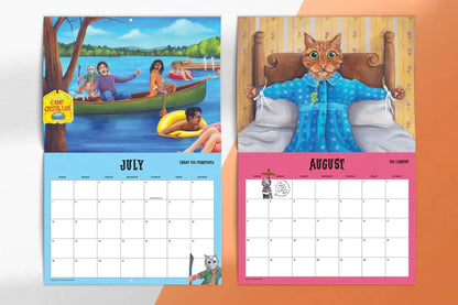 Scaredy Cats 2024 Monthly Calendar