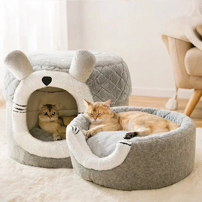 2 in1 Pet Thermo-Pet Nest Heated Cat Bed